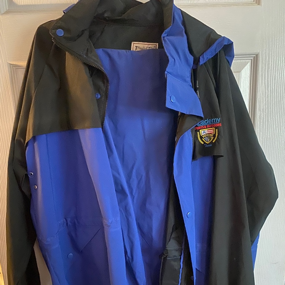Vintage academy sports and outdoors fishing team rain suit Bimini bay XL